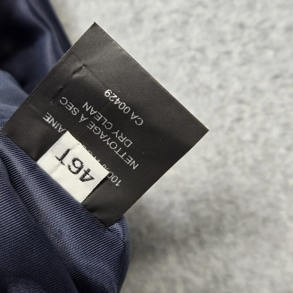 Peter‎ Millar 46 Big & Tall Gray Plaid Wool Sport Coat Mens Single-Breasted